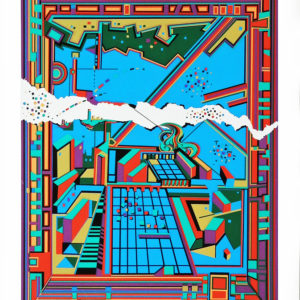 CITY 364 by Risaburo Kimura is a serigraph with an image size of 25” X 19” plus full margins. The size of the  edition is 300.
