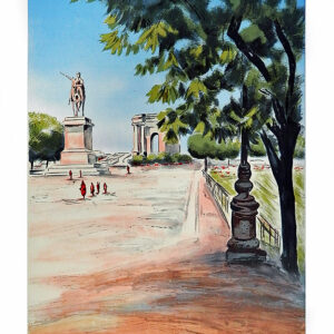 AIX-EN-PROVENCE by Victor Zarou is a lithograph with an image size of 24″X 18″ plus margins. The size of the ediyion is 250.