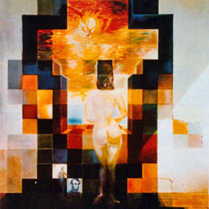 GALA NUDE ABRAHAM LINCOLN by Salvador Dali is a print with an image size of 21" X 16" plus full margins. This print is not signed from an edition of 200.