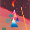 EGYPT 3 Trees, 4 Pyramids, 1 Moon by Arthur Secunda (1927 – 2022) is a serigraph with an image size of 22″ X 16″. It was published in 1989 in an edition of 60 pencil signed and numbered prints.