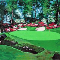 マーク・キング　「AZALEA IN AUGUSTA」 AZALEA HOLE By Mark King - Alliance Art Publishing - For Sale