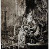 Christ Before Pilot engraving by Amand-Durand. After Rembrandt plate number B 77 in the book of Rembrandt's engravings. The image size is 21" X 17”.
