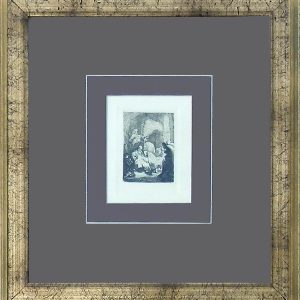 CIRCUMCISION by Amand-Durand is an engraving ‘After Rembrandt’. The image size is 21″ X 17” (53 cm X 43 cm). The Rembrandt plate number is B 77.