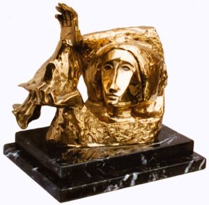 "La Paloma" is a beautiful signed and numbered limited edition sculpture in polished bronze. It comes with a two tier base in natural marble (as shown in the picture) or polished black granite.