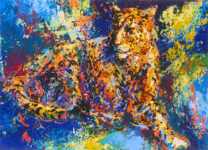 LEOPARD by Mark King is a serigraph with an image size of 30" X 40" plus full margins. The edition size is 325 and the year of publication was 1978.