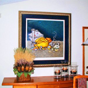 NOCTURNE IN GRAY & GOLD by Mihail Chemiakin