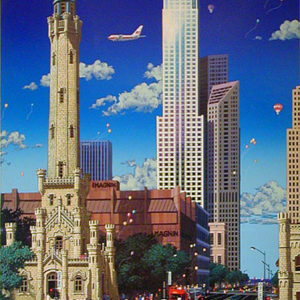 OLD WATER TOWER by Alexander Chen is a serigraph with an image size of 22″ X 17 17″ plus margins and the edition size is 695. Signed and numbered.