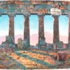 PARTHENON by Mikulas Kravjansky is an intaglio etching on hand made paper that was published in an edition of only 50. The size of each panel is 30″ X 40”