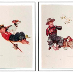 THE PRIDE OF PARENTHOOD by Norman Rockwell is a famous set of prints, each with a sheet and image size of 23" X 18”. Also known as “THE PUPPY SUITE”.