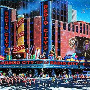 SANTA COMES TO NEW YORK by Alexander Chen is a serigraph with an image size of 11 1/2″ X 17 1/2″ plus margins. The size of the edition is 695.
