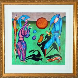 SHADOWS by Mihail Chemiakin shown framed