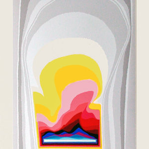 Space Curtains - Serigraph by Arthur Secunda
