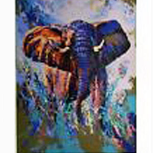 TEMBO (Elephant) by Mark King is a serigraph with an image size of 40" X 30" plus full margins. The edition is size is 325 and the year of publication was 1982.
