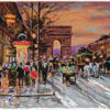 ARC DE TRIOMPHE by Andre Boyer is a serigraph  pencil signed and numbered by the artist. The image size is 16” X 22” plus full margins. The edition size is 395. 