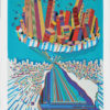 CITY 368 by Risaburo Kimura is a serigraph with an image size of 25” X 19” plus full margins. The size of the  edition is 300.