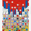 CITY 369 by Risaburo Kimura is a serigraph with an image size of 25” X 19” plus full margins. The size of the  edition is 300.