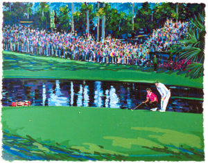 15th AT THE MASTERS by Steve Bloom is a serigraph with an image size of 26″ X 34″ plus full margins, in an edition of 325.