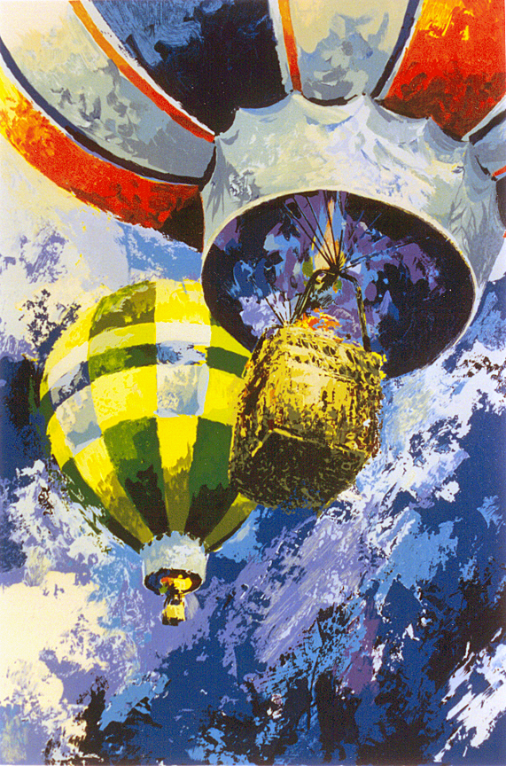 BALLOONING - Serigraph - By Wayland Moore - Framed - Alliance Art ...