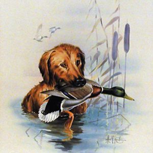 READY ALL RIGHTY by Les Kouba is a beautiful print published in an edition of 2000. The image size is 19" X 15" plus full margins.