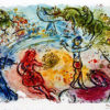 LE CIRQUE by Marc Chagall is a lithograph. The image size is 18″ X 22″ plus full margins. This print was published with a printed facsimile signature in an edition of CCC.