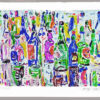 BOTTLES by Amos Yaskil is a pencil signed and numbered lithograph . The edition size is CCXXV (325). The image size is 18” X 25” plus margins.
